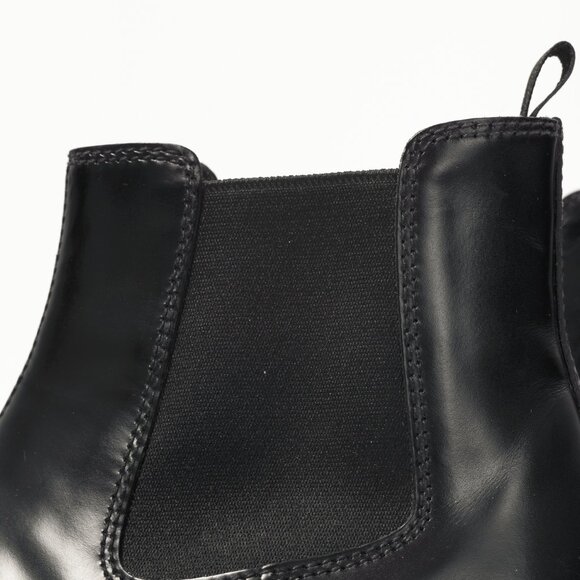Prada Black Leather Chelsea Ankle Boots - Picture 7 of 12